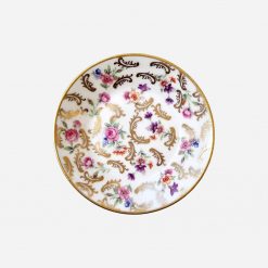 Mini Plato Inglés Floral Dorado