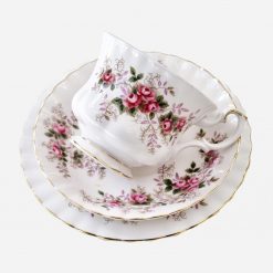 Alternative view of Trío de Té Inglés Royal Albert Lavender Rose