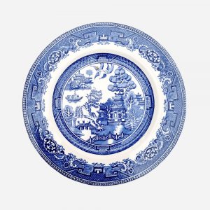 Plato Decorativo Inglés Alfred Meakin Old Willow Blue