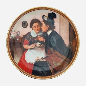 Plato Decorativo Norman Rockwell Gossiping