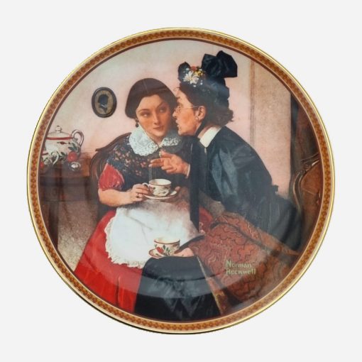 Plato Decorativo Norman Rockwell Gossiping