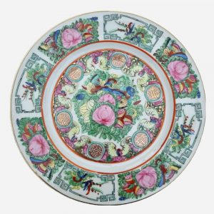 Plato de Fondo Chino Rose Medallion