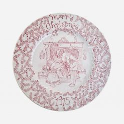 Plato Inglés Staffordshire Merry Chritsmas