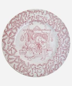Plato Inglés Staffordshire Merry Christmas