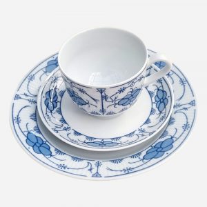 Trío de Té Alemán Khala GDR Blue Danube