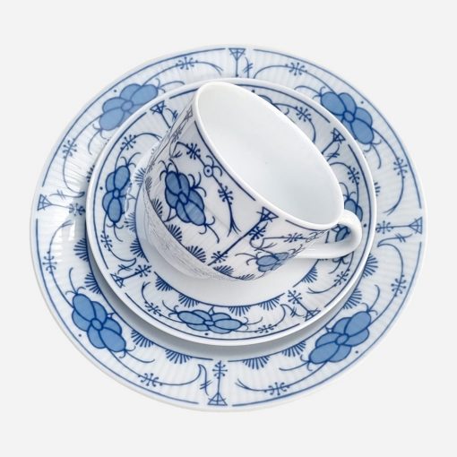 Trío de Té Alemán Khala GDR Blue Danube - Imagen 2