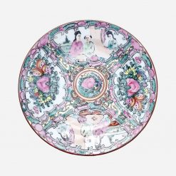 Plato de Pan Rose Medallion Canton Siglo 19