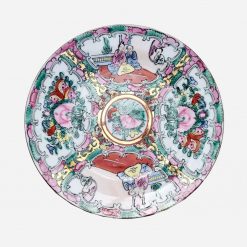 Plato de Pan Rose Medallion Canton Siglo 19