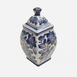 Potiche Inglés Chinoiserie Blue and White