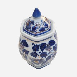 Potiche Inglés Chinoiserie Blue and White
