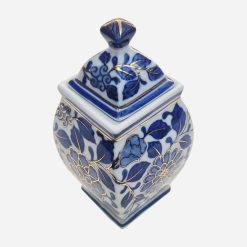 Potiche Inglés Chinoiserie Blue and White