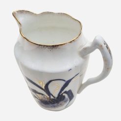 Cremero Alemán Cáscara de Huevo Blue Cobalt Dorado