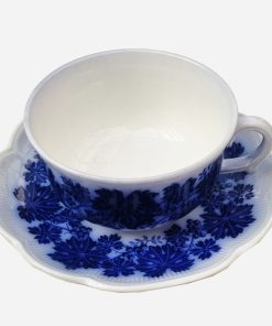 Taza Chocolatera Porcelana Sueca Flow Blue