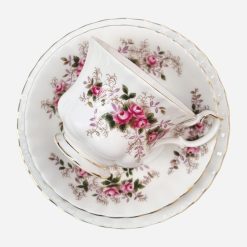 Alternative view of Trío de Té Inglés Royal Albert Lavender Rose