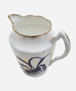 Cremero Alemán Cáscara de Huevo Blue Cobalt Dorado