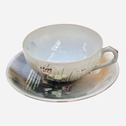 Dúo de Té Japonés Cáscara de Huevo Años '40