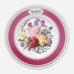 Plato Decorativo Inglés Royal Worcester Chelsea Flower Plate 1982