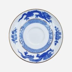 Platillo de Café Inglés Coalport Dragón Series