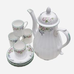 Juego de Café Royal Worcester Incluye Cafetera y 4 Tazas de Café con platillo