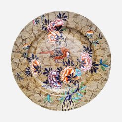 Plato Decorativo Inglés Spode Tumbledown Dick Circa 1830