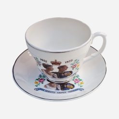Taza Inglesa Sheriden Conmemorativa Queen Elizabeth Silver Jubilee 1977