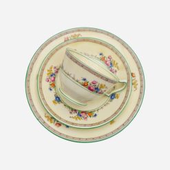Alternative view of Trío de Té Crown Staffordshire Mid Century