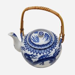 Tetera de Porcelana China Dragon Blue & White