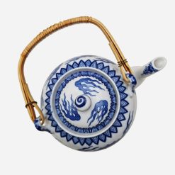 Tetera de Porcelana China Dragon Blue & White - Imagen 2