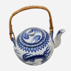 Tetera de Porcelana China Dragon Blue & White - Imagen 3